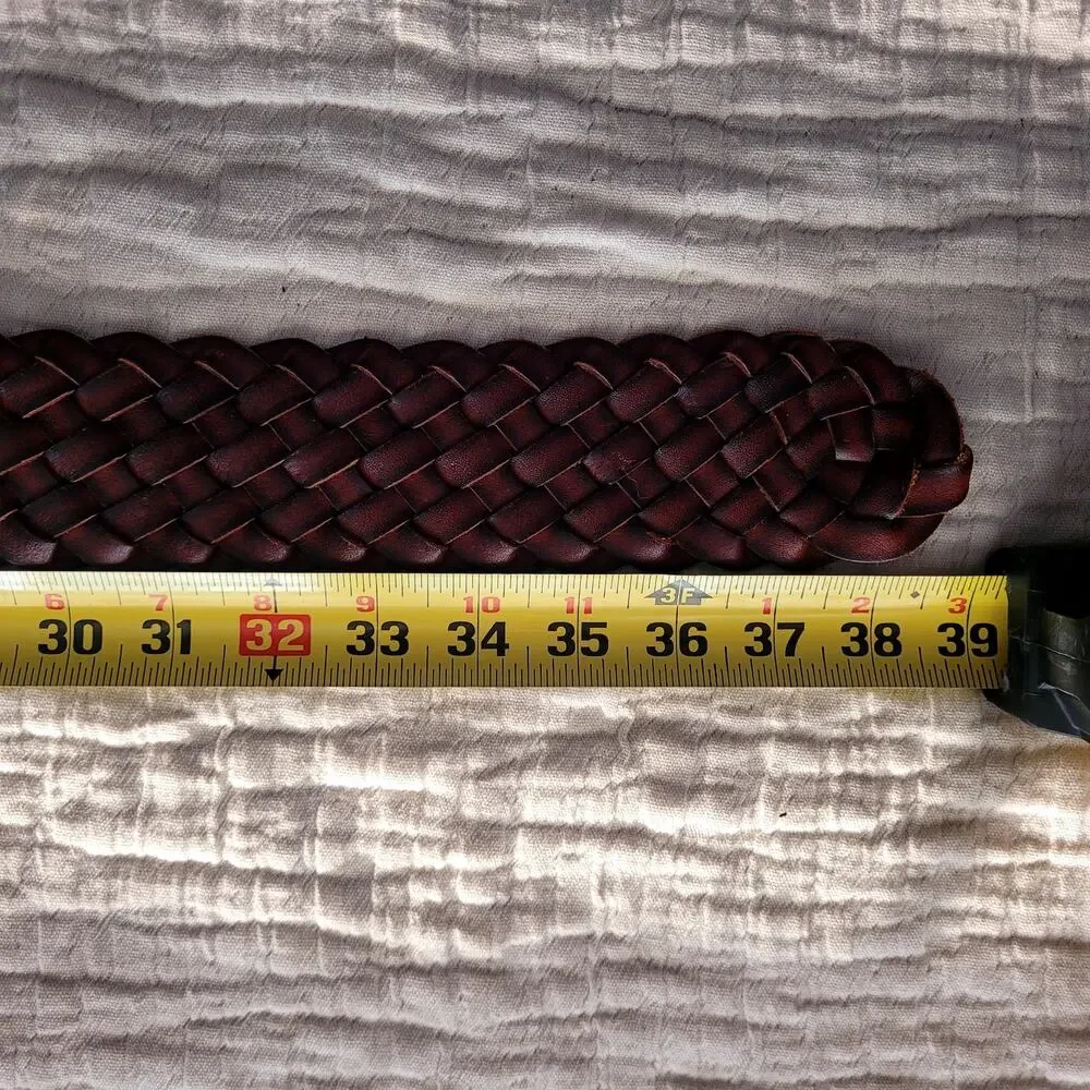Madewell Wide Waist Braided Woven  Leather belt XS/S